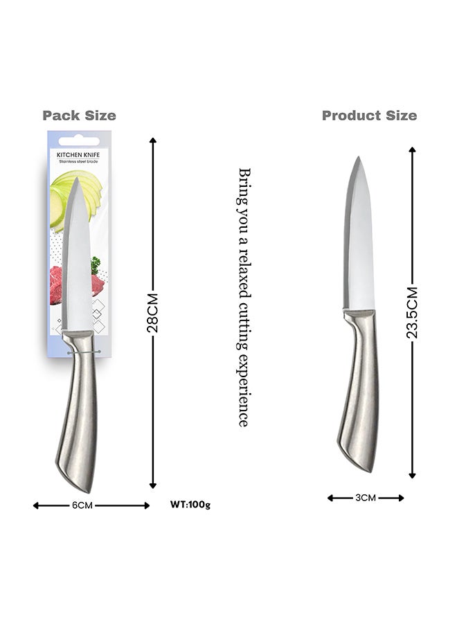 Feelings Stainless Steel Knife Heavy-Duty Meat & Vegetable Chopper with Ergonomic Handle Size 13 cm (KQ0809) - Image 2
