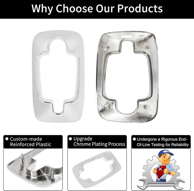 Gledewen Chrome Exterior Door Handle Covers for International Trucks - Image 4