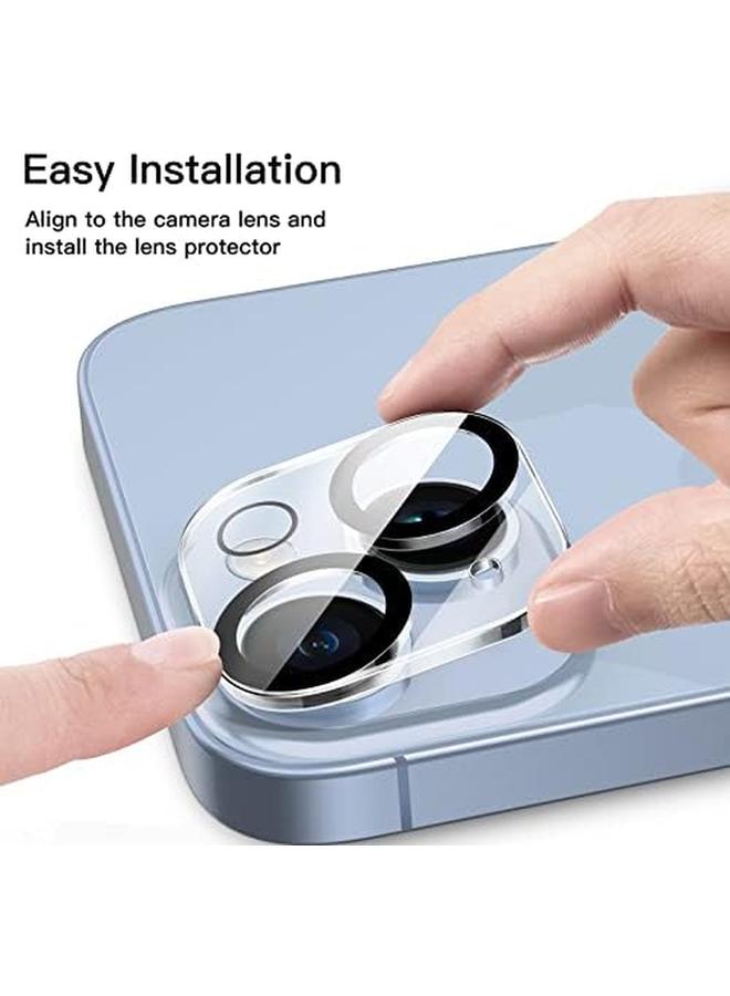 جي تيك واقي عدسة الكاميرا لهاتف آيفون 14 مقاس 6.1 بوصة وآيفون 14 بلس مقاس 6.7 بوصة، مصنوع من زجاج مقوى 9H مضاد للخدش، متوافق مع الجراب ولا يؤثر على اللقطات الليلية، عبوة من 3 قطع شفافة عالية الدقة - Image 4