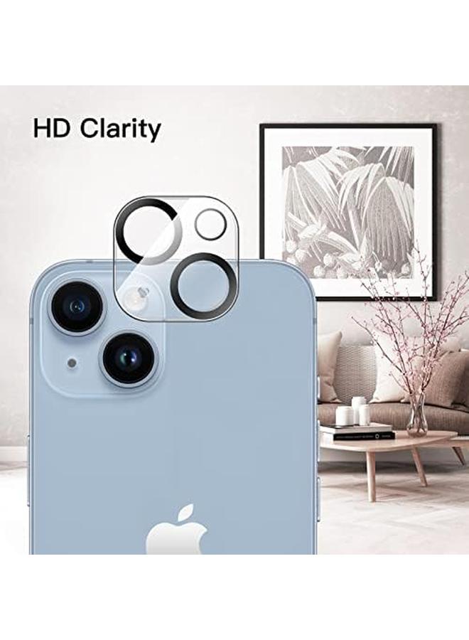 جي تيك واقي عدسة الكاميرا لهاتف آيفون 14 مقاس 6.1 بوصة وآيفون 14 بلس مقاس 6.7 بوصة، مصنوع من زجاج مقوى 9H مضاد للخدش، متوافق مع الجراب ولا يؤثر على اللقطات الليلية، عبوة من 3 قطع شفافة عالية الدقة - Image 3