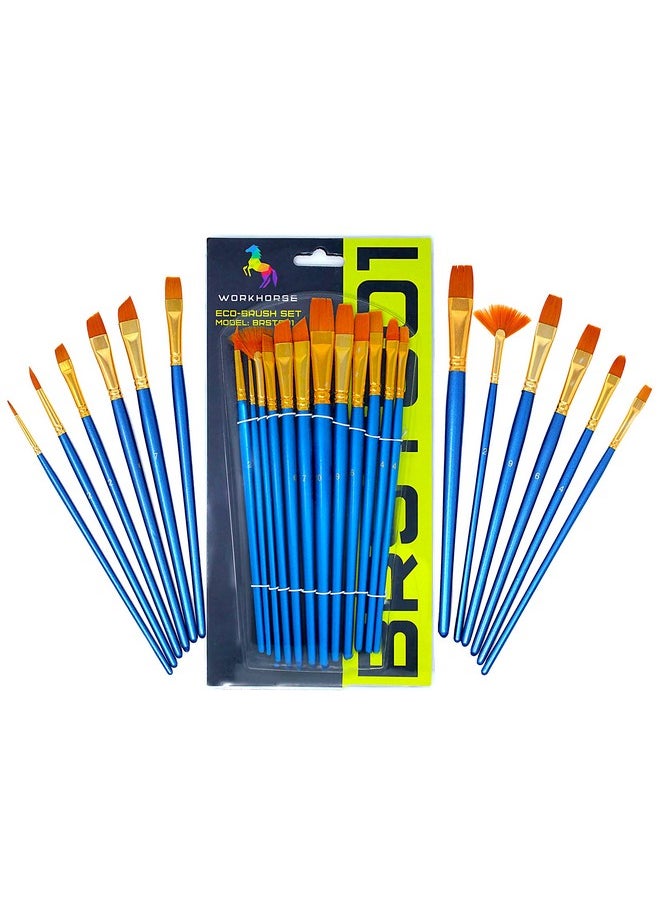 Workhorse Eco Paint Brush Art Set 12 Pcs Synthetic Sable Bristles - pzsku/Z7B003F126924178412D8Z/45/_/1720072989/59c28287-767d-4626-bd77-db03e27f601e