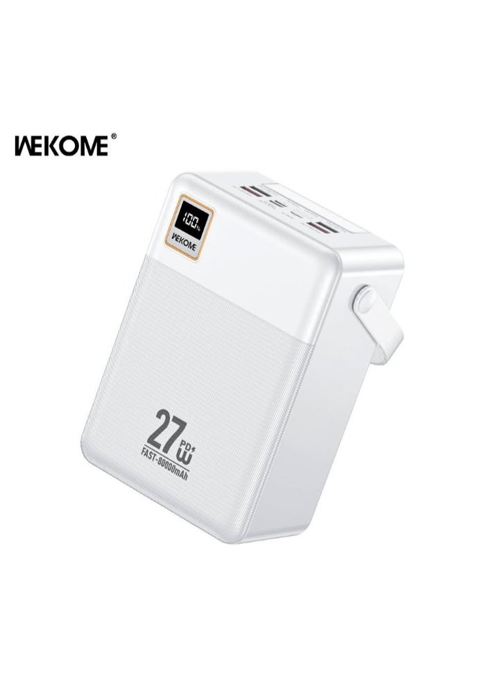 WEKOME WP‑99 Power Bank – 80,000mAh Super High Capacity - Image 1