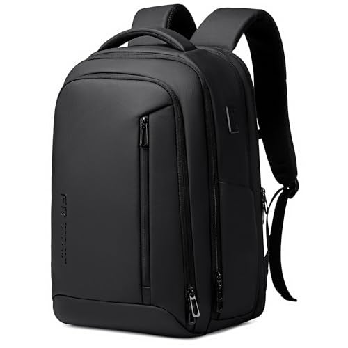 Fenree.geer Business Travel Backpack for Men, Expandable Water Resistant 17 Inch Laptop Backpack with USB Port, Black Computer Backpack for College/Work - Image 1