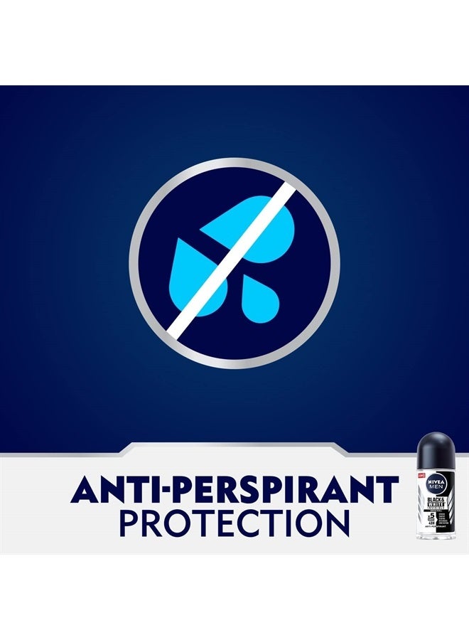 Nivea نيفيا للرجال رول أون غير مرئي للأسود والأبيض 50 مل - Image 2