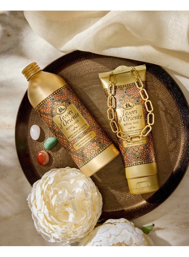 تيسوري دي أورينتي: "رويال عود ديلو يمن" كريم استحمام يمن بزيت العود الملكي والسمسم - 250 مل (8.45 أونصة سائلة أمريكية) [استيراد إيطالي] - Image 2