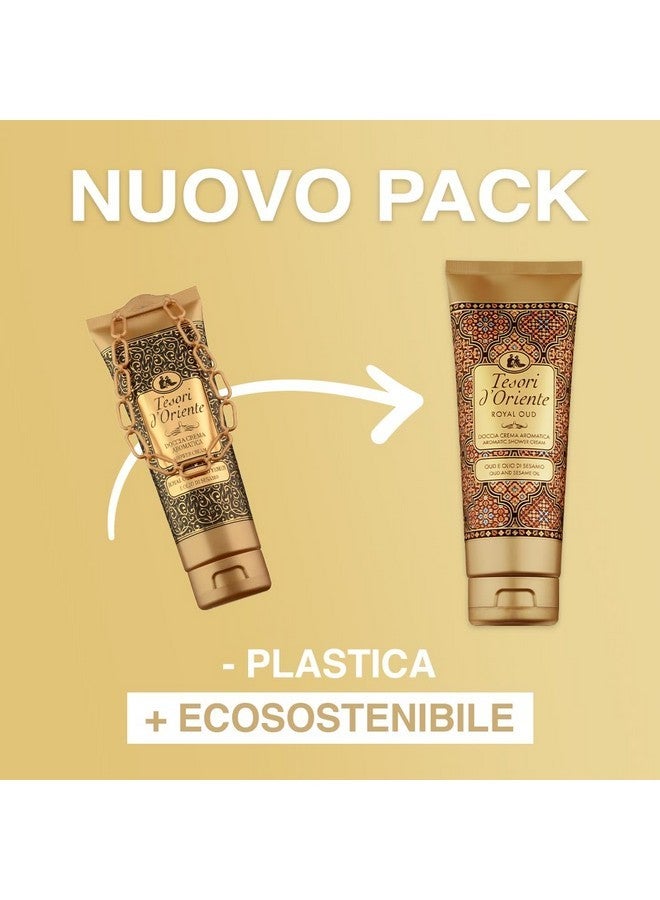 تيسوري دي أورينتي: "رويال عود ديلو يمن" كريم استحمام يمن بزيت العود الملكي والسمسم - 250 مل (8.45 أونصة سائلة أمريكية) [استيراد إيطالي] - Image 4