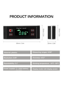 NIBEMINENT Portable High Precisions Angle Finder Black  - Image 3