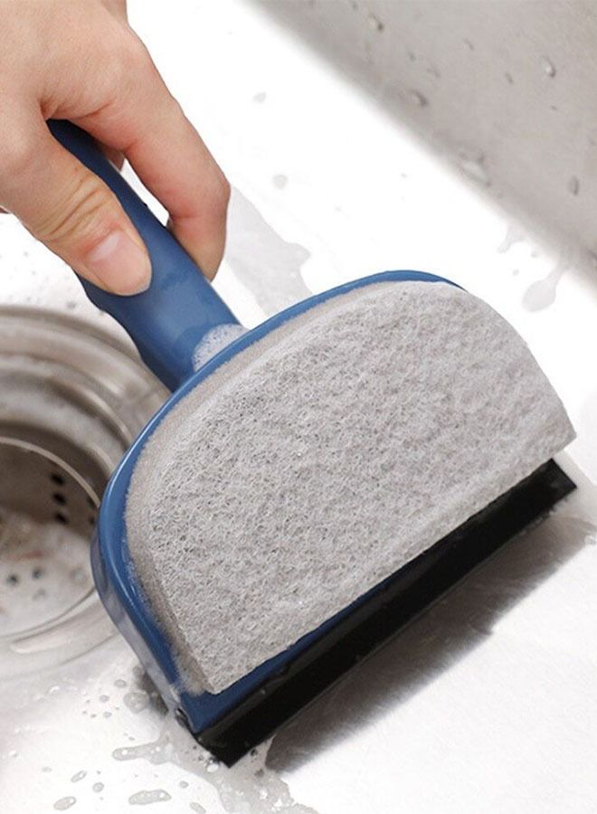 Detachable Home Double Side Glass Cleaning Brush Window Wiper Squeegee Scrubber - Image 1