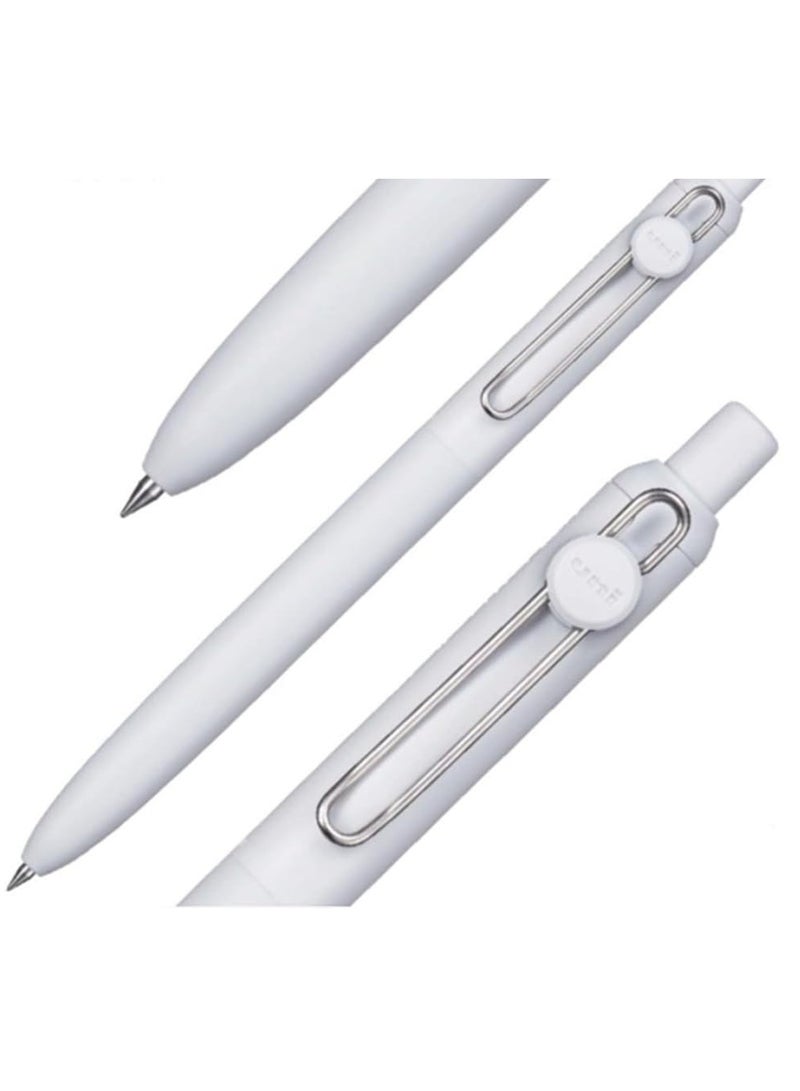 Uniball 1-Piece Zento Retractable Rollerball Pen 0.7mm Tip Black Ink White Barrel - Image 5