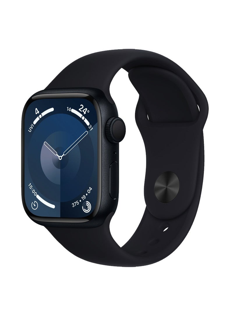 Telzeal - Telzeal S9 2.2 Inch Full Screen AMOLED Display Smart Watch With 3 Pair Strap and Wireless Charger For Ladies and Gents Black - Image 1