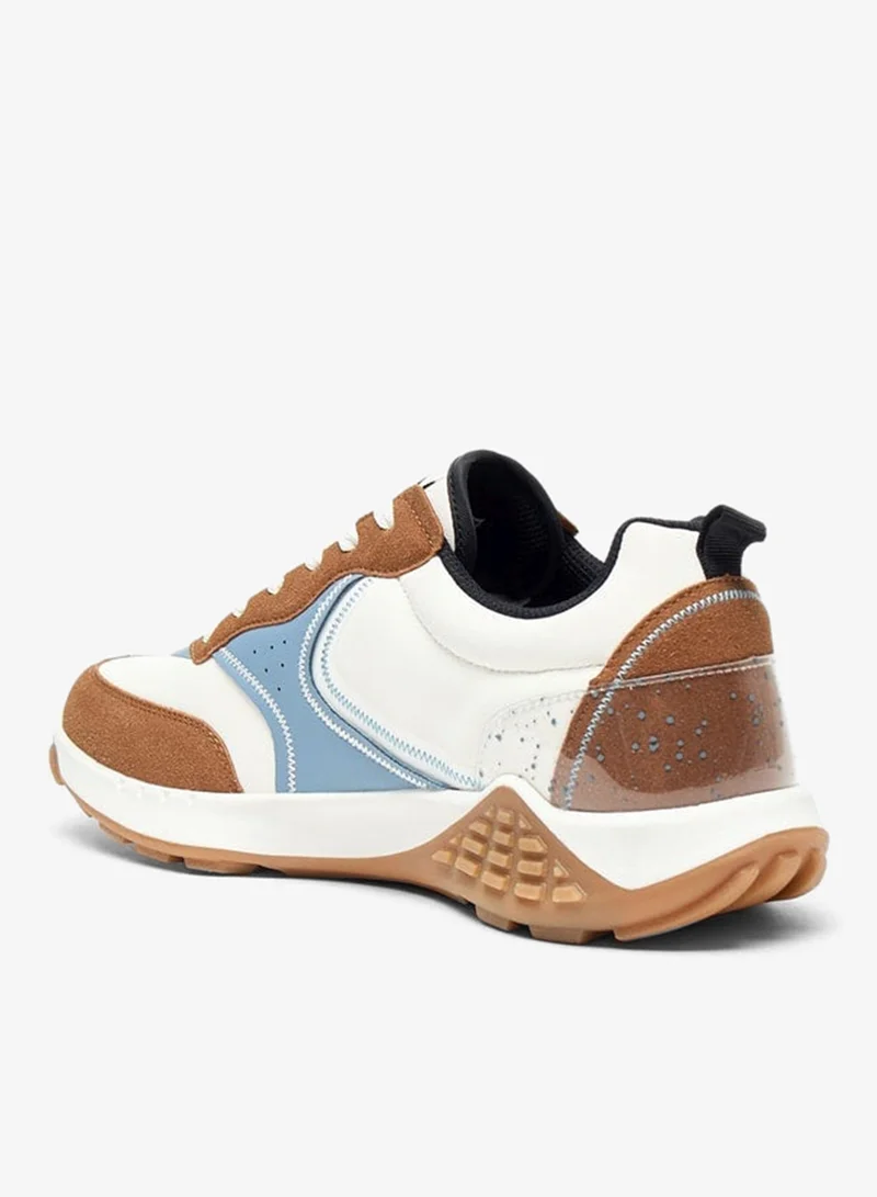 لي كوبر سنيكرز رجالي بأربطة وتصميم كولور بلوك