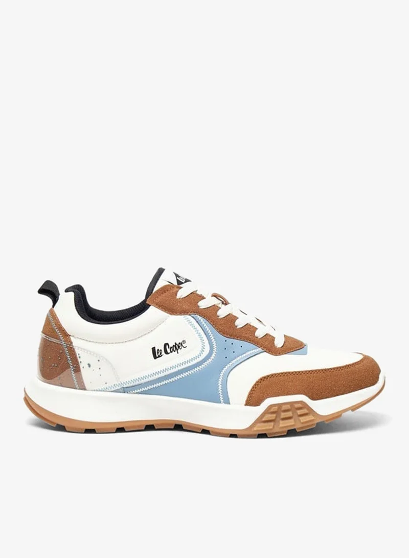 لي كوبر سنيكرز رجالي بأربطة وتصميم كولور بلوك