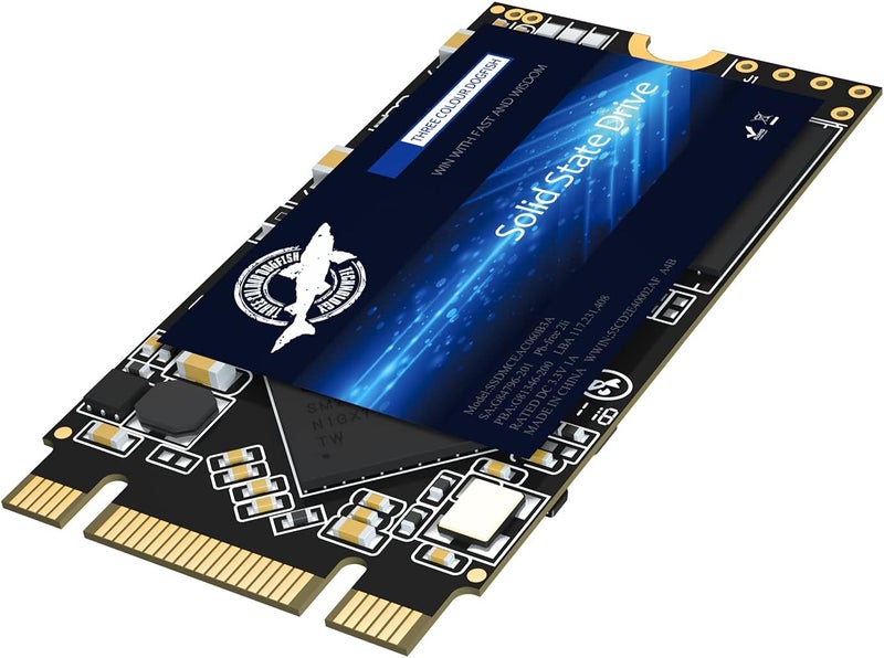 قرص Dogfish M.2 2242 SSD بسعة 1 تيرابايت 3D NAND QLC SATA III 6 جيجابت/ث، قرص تخزين داخلي صلب - متوافق مع أجهزة الكمبيوتر المكتبية والمحمولة (M.2 2242 1 تيرابايت) - Image 1
