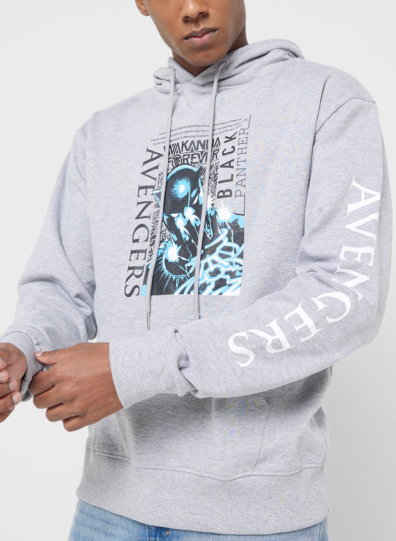 Black Panther  Oversized Pullover Hoodie