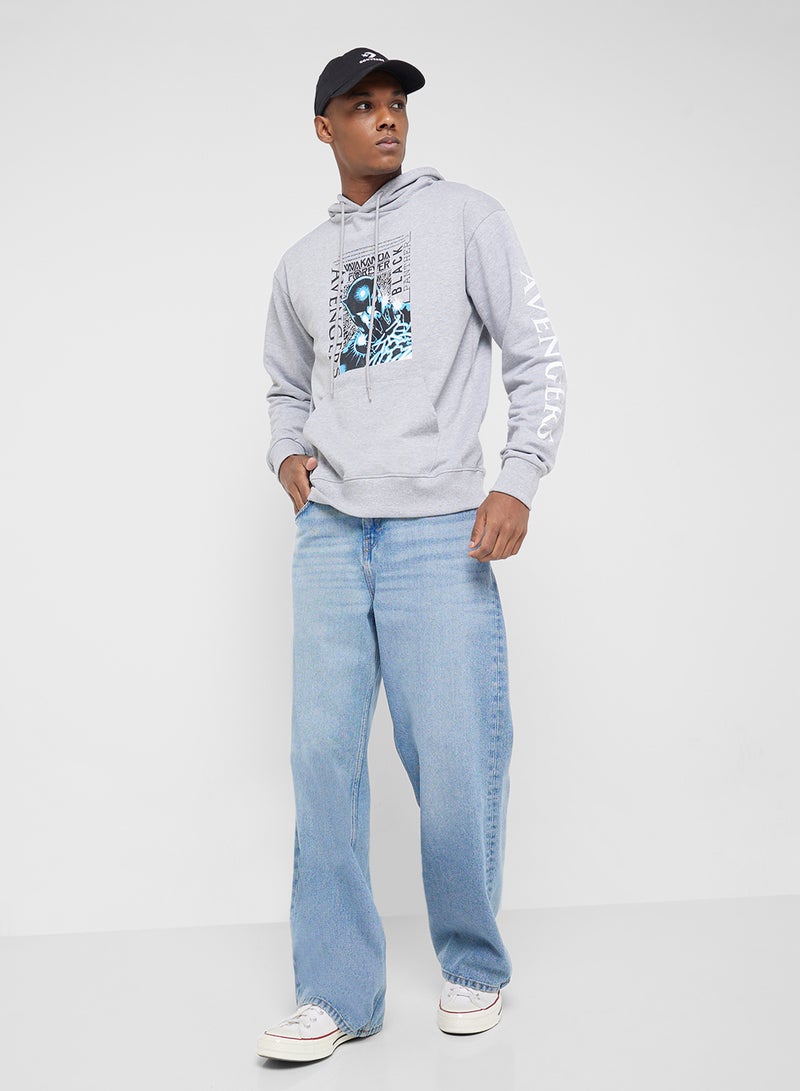 Black Panther  Oversized Pullover Hoodie