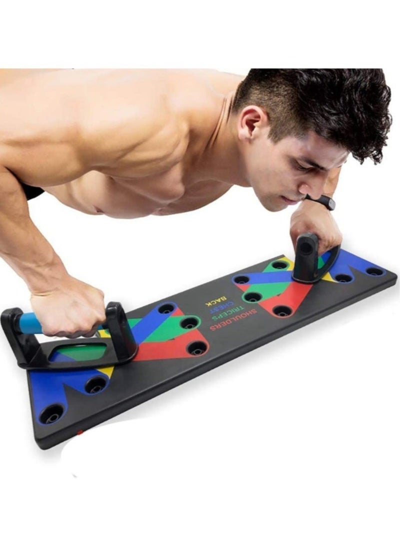 ELTRAZONE 18 in1 Push Up System Fitness Workout Training Gym Exercise Stands - Image 1