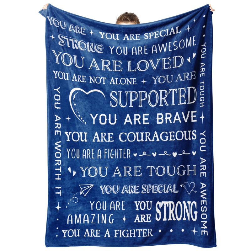 SteadStyle Blanket Gifts for Women or Men Get Well Blanket Inspirational Gifts for Her Him Feel Better After Surgery Present Thinking of You Gift for Mom Friend Sister Coworker 60 x 50