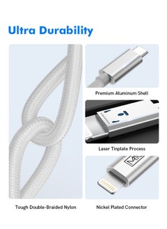 MMG USB C Braided Cable 100W, USB-C to USB-C 2 meter, USB C Charger Cable for iPhone 15, Mac Book Pro 2020, iPad Pro 2020, Switch, Samsung Galaxy all models, Pixel, Laptops and lot more  - Image 5