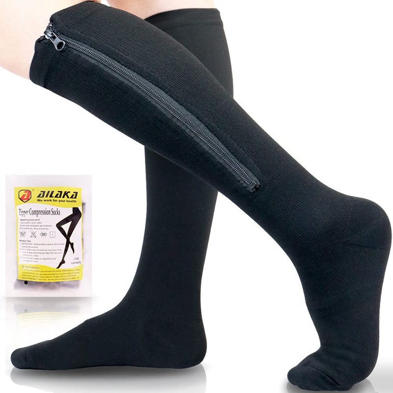 Ailaka Medical 1520 mmHg Zipper Compression Socks Women Men