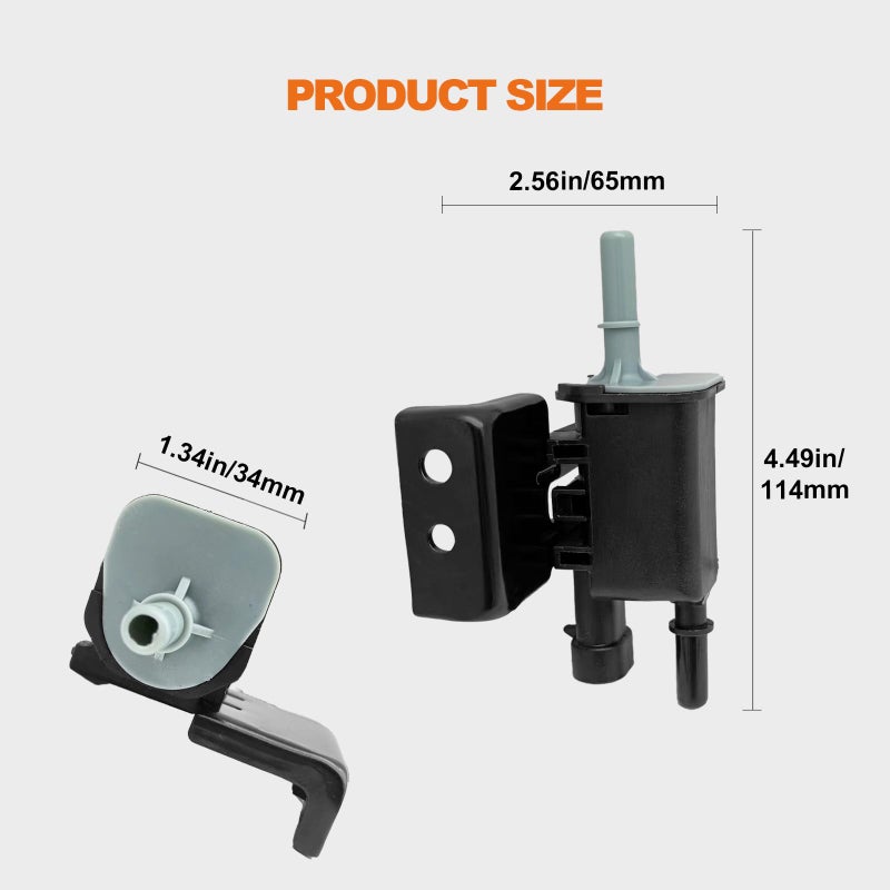 KEVWR Vapor Canister Purge Valve Solenoid Compatible with Buick Cadillac Chevrolet Chevy GMC Express Silverado Suburban Savana Sierra Yukon Isuzu Pontiac Saab Saturn OEM 911032 2141680 12597567 - Image 4