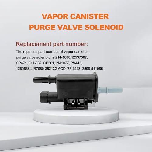 KEVWR Vapor Canister Purge Valve Solenoid Compatible with Buick Cadillac Chevrolet Chevy GMC Express Silverado Suburban Savana Sierra Yukon Isuzu Pontiac Saab Saturn OEM 911032 2141680 12597567 - Image 5
