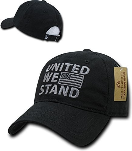 Rapid Dominance Rapiddominance Relaxed Graphic Cap,United We Stand, BLK - Image 2