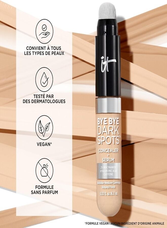 IT Cosmetics Bye Bye Dark Spots Concealer + Serum with Niacinamide & Hyaluronic Acid Medium Neutral 31 – Buildable Hydrating Coverage, 0.22 oz / 6.7 mL - Image 5