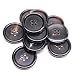 YaHoGa 10PCS 1 Inch Real Horn Buttons for Blazer Suit Coats Overcoat Winter Coat Jacket Uniform Genuine Natural Brown Buffalo Horn Buttons for Men 25mm Brown - Image 2