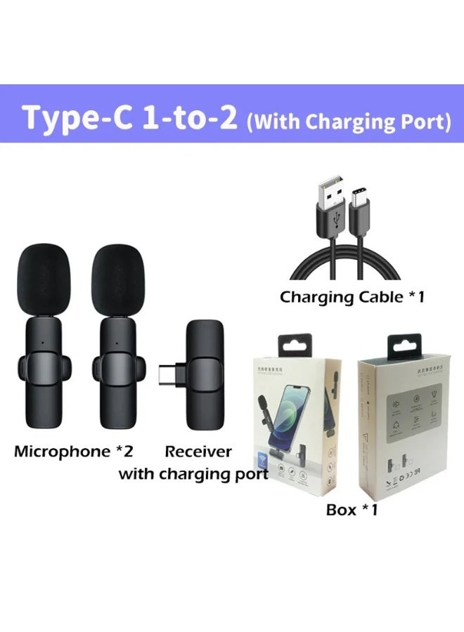 MIC Portable Mini Wireless Microphone K9 Audio Video Recording Smart Noise Reduction Live Broadcast - Image 2