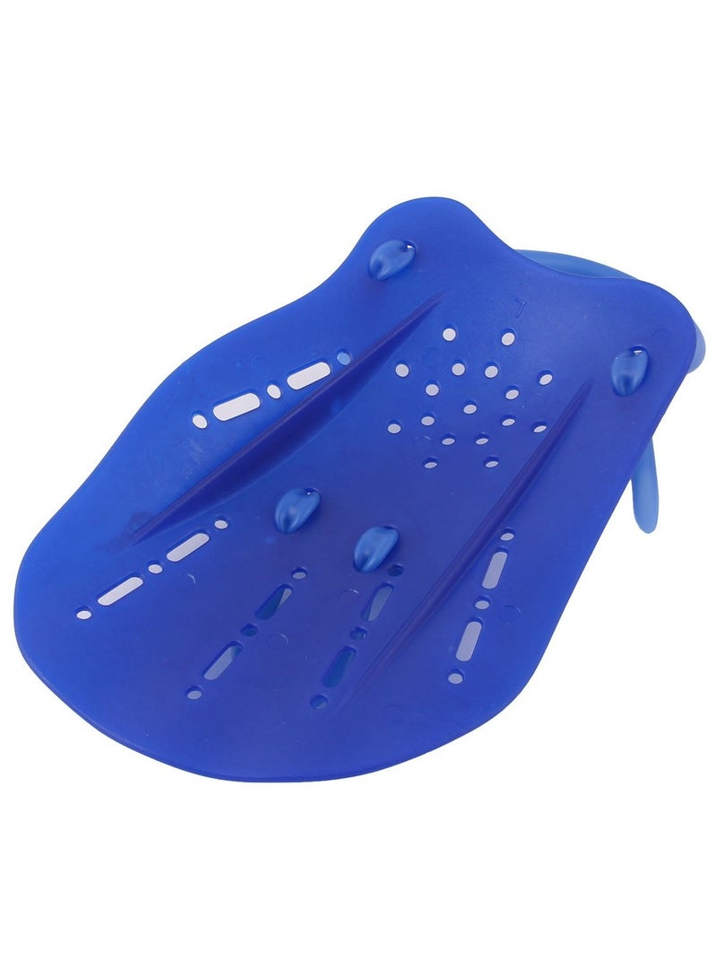 دولفين مجاذيف اليد للتدريب على السباحة بأشرطة سيليكون قابلة للتعديل، أزرق - Image 5