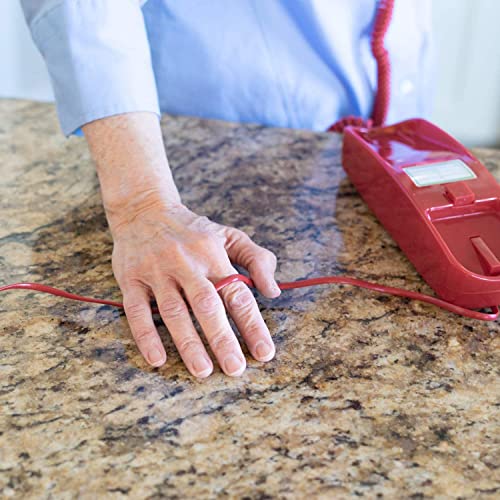 iSoHo Phones: Telephone Cords for Landline Phones – 15FT Phone Cords for Landline Phones to Wall Jack - Superb Sound Quality, Sturdy Materials - Crimson Red - Fits All RJ11 Phone Plug-ins - Image 4