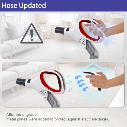 LesinaVac Upgraded Replacement Shark Rotator Hose Handle Compatible with Shark Rotator Professional Lift-Away NV500, NV501, NV502, NV503, NV504, NV505, NV510, NV520, NV552, UV560, Red(Only Models Listed Below) - Image 4