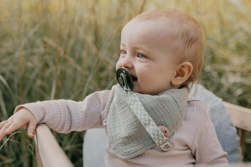 Bibs Bandana Bib - Ultra-Soft Organic Cotton Baby Bib, Ivory, Onesize (0-36 Months) - Image 3