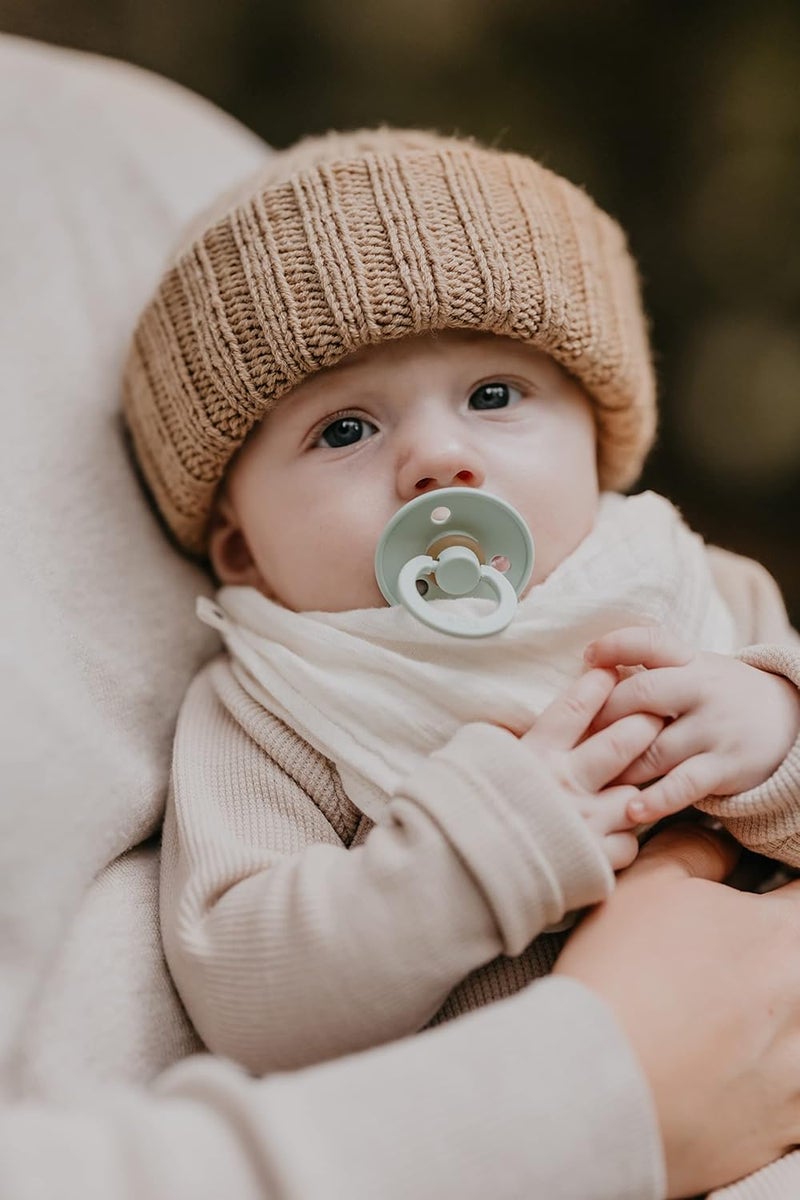 Bibs Bandana Bib - Ultra-Soft Organic Cotton Baby Bib, Ivory, Onesize (0-36 Months) - Image 2