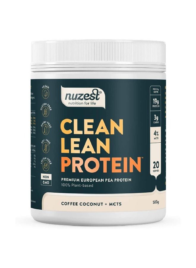 Nuzest Clean Lean Protein, Coffee Coconut, 500gram, 20 Servings - Image 1