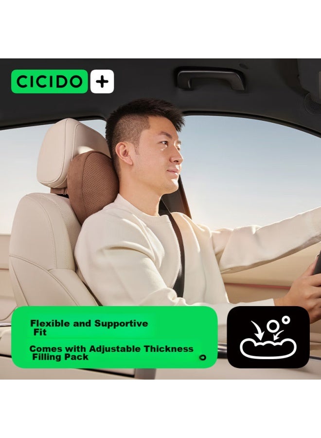 Cicido Car Headrest, Neck Pillow, Lumbar Support, Back Cushion, Waist Pad, Car Backrest, Compatible With Tesla, Mercedes-benz, And General Motors - Image 4