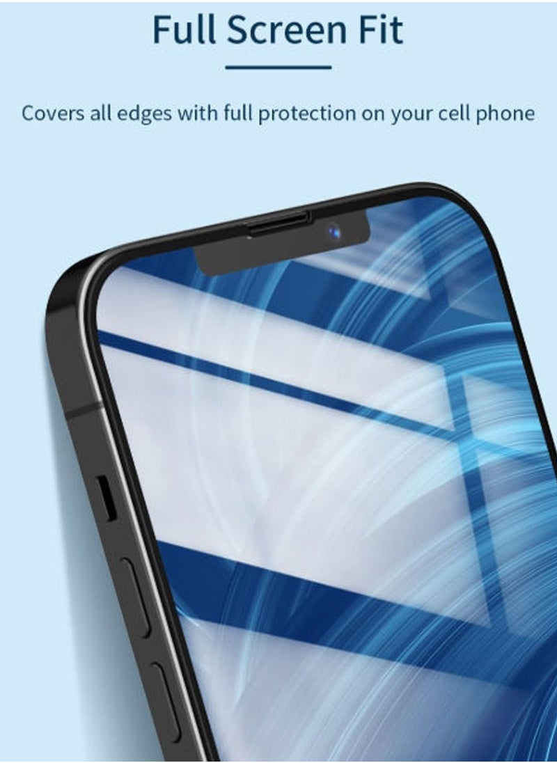 MOCOM Apple iPhone 13 Pro Max Glass Screen Protector Tempered Glass for  13promax Black  - Image 2