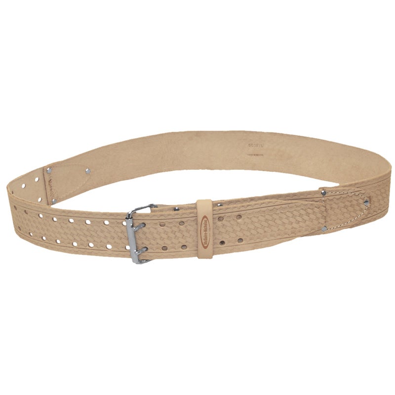 McGuire-Nicholas 960 2-Inch Roller Buckle Belt in Tan Saddle Leather
