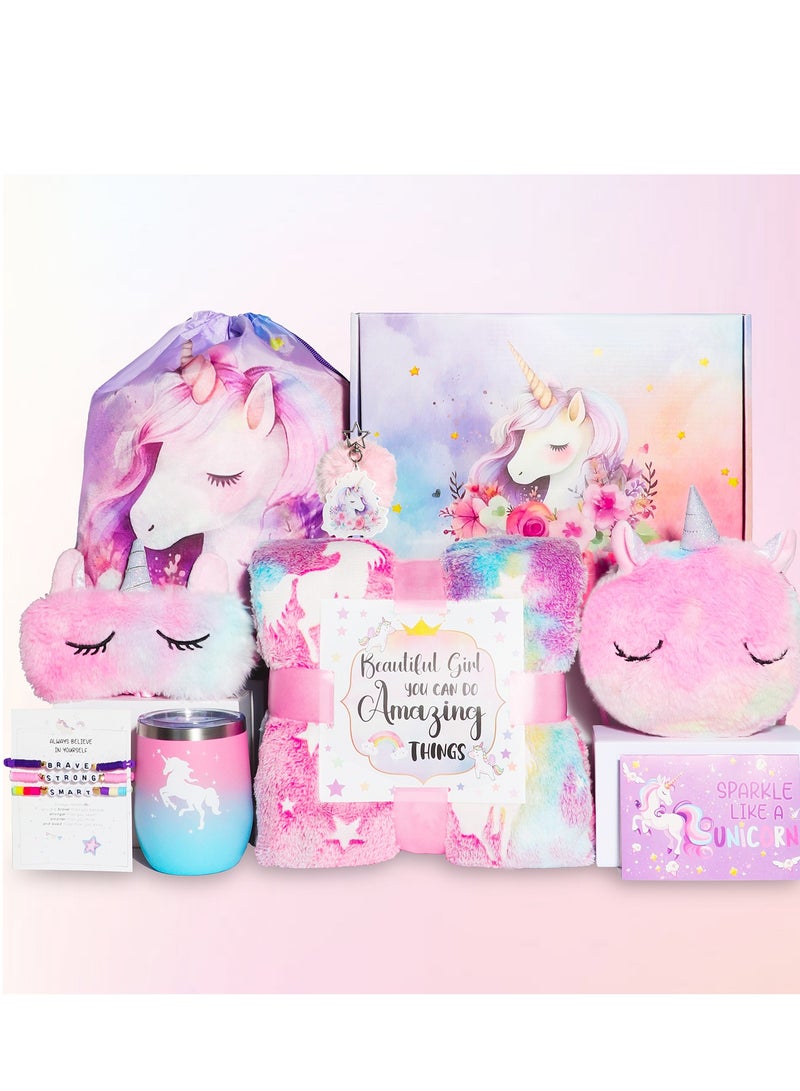 KINGMAZI Unicorn Gift Set for Girls, Birthday Gifts, Back-to-School Gifts, Graduation Gifts, and Girls' Toys for Ages 3 to 12,Unicorn Toys for Girls, for Daughter, Niece, Granddaughter - Image 1