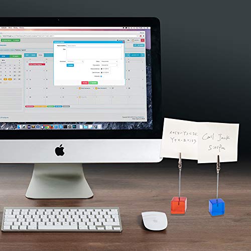 senover 10pcs Table Number Holder Name Place Card Holder Memo Clip Holder Stand Note Holder Pictures Card Paper Menu Clip (Colorful) - Image 4