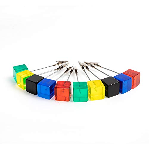 senover 10pcs Table Number Holder Name Place Card Holder Memo Clip Holder Stand Note Holder Pictures Card Paper Menu Clip (Colorful) - Image 2
