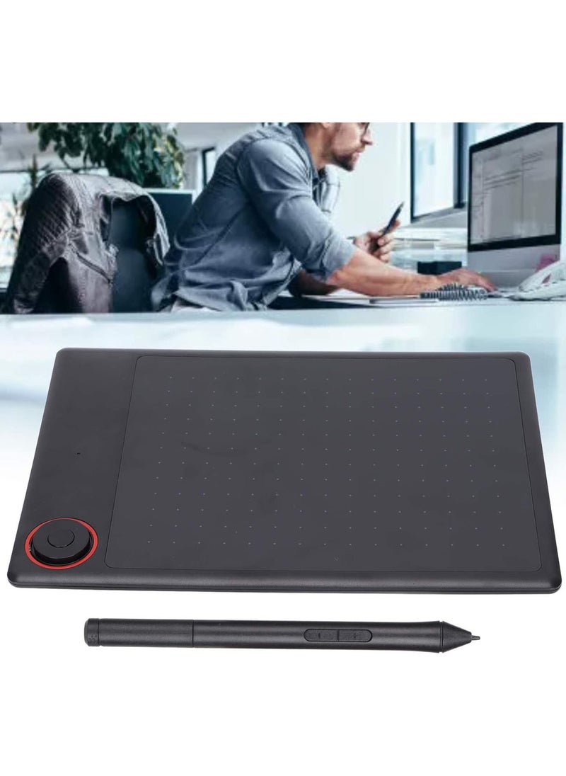 GGOOT Graphics Drawing Tablet, Large Active Area Digital Pen Tablet, Student Drawing Tablet with 4 Hot Keys Passive Stylus of 8192 Levels Pressure with Case Applicable to various systems, Black  - Image 4