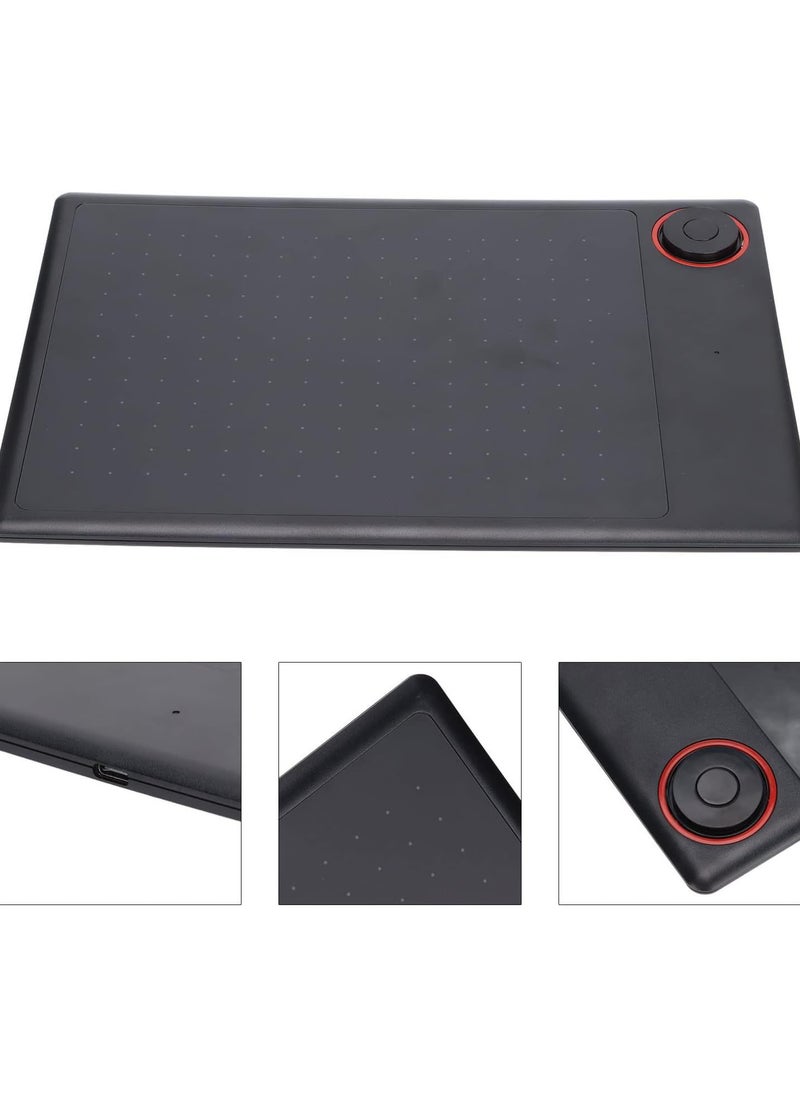 GGOOT Graphics Drawing Tablet, Large Active Area Digital Pen Tablet, Student Drawing Tablet with 4 Hot Keys Passive Stylus of 8192 Levels Pressure with Case Applicable to various systems, Black  - Image 5