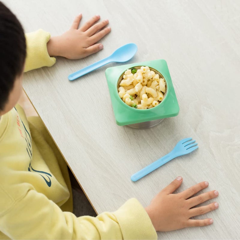 Omie OmieBox Utensil Refill Pack for OmiePod - Matches Capri Blue, Sunrise Orange or Mint Green OmieBox Utensil Set with Case - Reusable, Travel, Lunch Boxes - 3 spoons + 3 forks | PODS NOT INCLUDED - Image 3