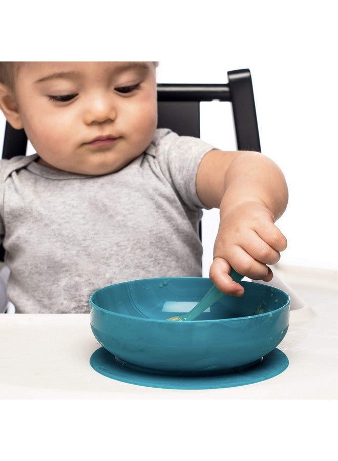 ChooMee Baby Suction Bowl Powerful Suction Grip With Firm Bowl Platinum Silicone Bpa Free Large 1 Ct Aqua - Image 3