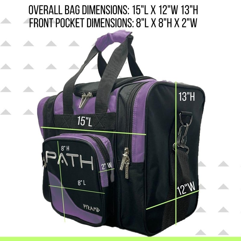 Pyramid Path Pro Deluxe Single Tote - Black/Purple - Image 5