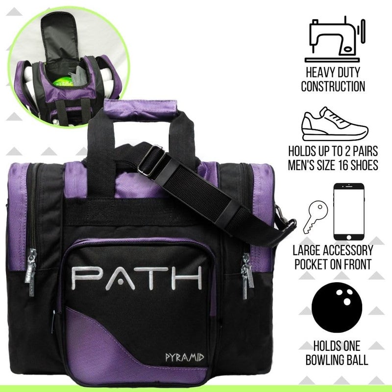 Pyramid Path Pro Deluxe Single Tote - Black/Purple - Image 2
