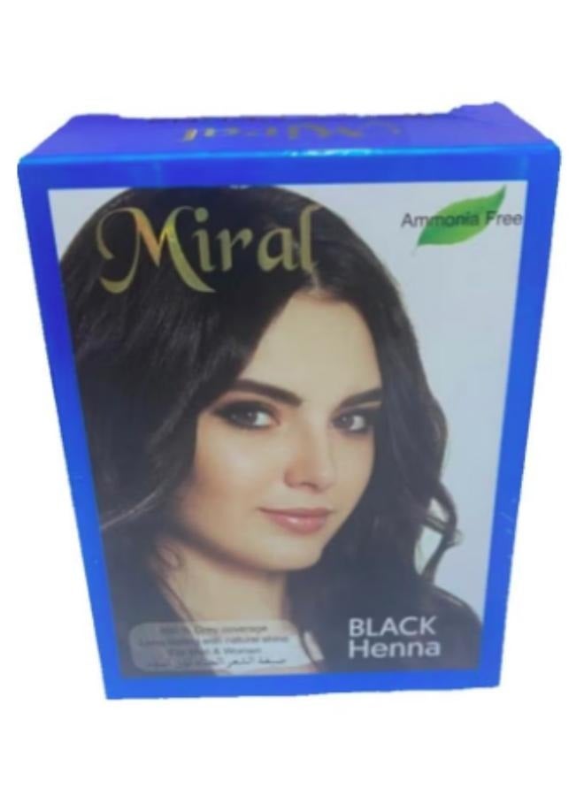 ميرال صبغة شعر حناء اسود 60 غرام - Image 1