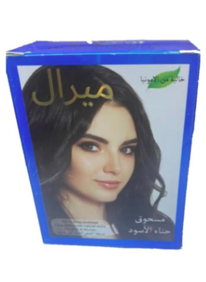 ميرال صبغة شعر حناء اسود 60 غرام - Image 2