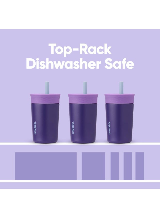 12OZ الأطفال العزل الفولاذ المقاوم للصدأ القش المرن المقاوم للانسكاب، سهل التنظيف، الأطفال زجاجة المياه، عظيم للسفر، غسالة الأطباق آمنة - Image 5